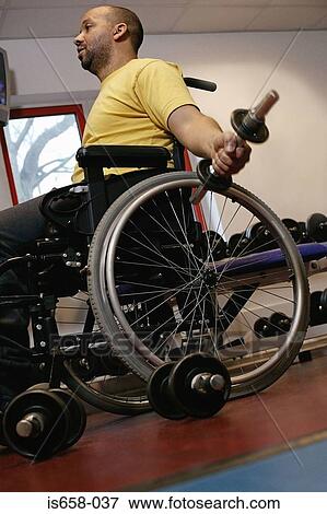 Disabled man lifting weights View Large Photo Image Stock Photo - Disabled man lifting weights. Fotosearch