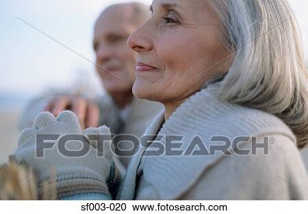 Senior couple looking thoughtful View Large Photo Image Stock Image - Senior couple looking thoughtful. Fotosearch