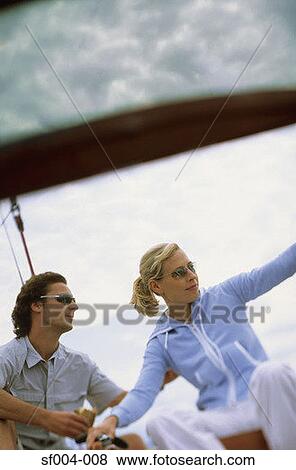 Couple on boat View Large Photo Image Stock Photo - Couple on boat. Fotosearch