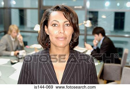 Stock Photo - Businesspeople in office. Fotosearch