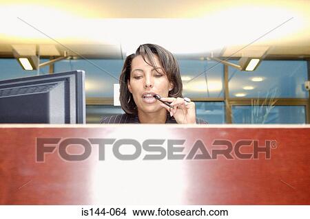 Portrait of receptionist View Large Photo Image Picture - Portrait of receptionist. Fotosearch