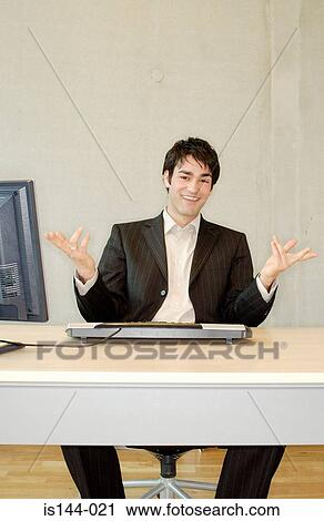 Smiling businessman View Large Photo Image Stock Image - Smiling businessman. Fotosearch