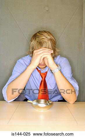 Stock Photography - Stressed office worker. Fotosearch
