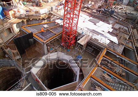 Stock Photography - Aerial view of a building site. Fotosearch