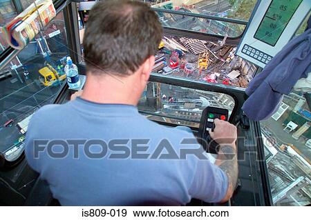 Stock Photo - Crane operator. Fotosearch
