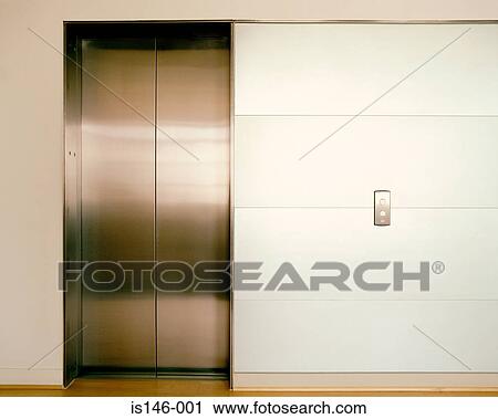 Closed elevator doors View Large Photo Image Stock Image - Closed elevator doors. Fotosearch