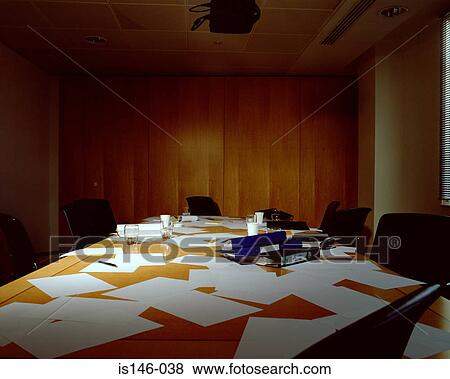 Messy conference room View Large Photo Image Stock Photo - Messy conference room. Fotosearch