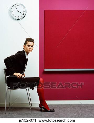 Businesswoman waiting for an interview View Large Photo Image Stock Image - Businesswoman waiting for an interview. Fotosearch
