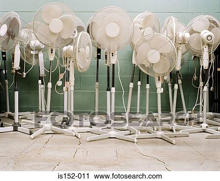 Electric fans in office View Large Photo Image Stock Image - Electric fans in office. Fotosearch