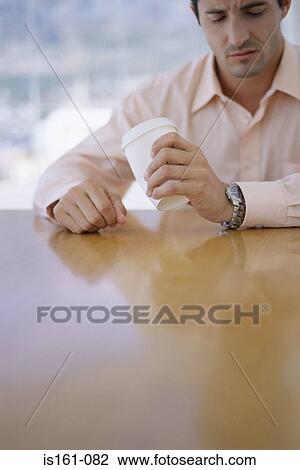 Stock Image - Stressed office worker. Fotosearch