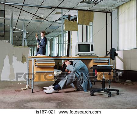 Businessman hiding from colleague's attack View Large Photo Image Stock Image - Businessman hiding from colleague's attack. Fotosearch