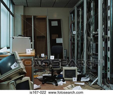 Crime scene in an office Stock Image | is167-022 | Fotosearch