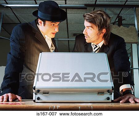 Stock Photo - Gangsters with briefcase. Fotosearch