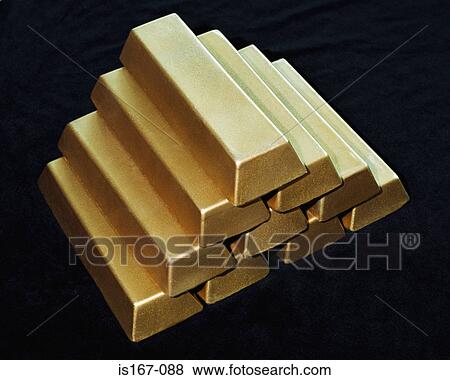 Gold bars in a pyramid shape View Large Photo Image Stock Photo - Gold bars in a pyramid shape. Fotosearch