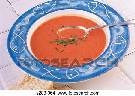 Picture - Gazpacho soup. Fotosearch