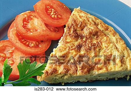 Stock Image - Spanish omelette. Fotosearch