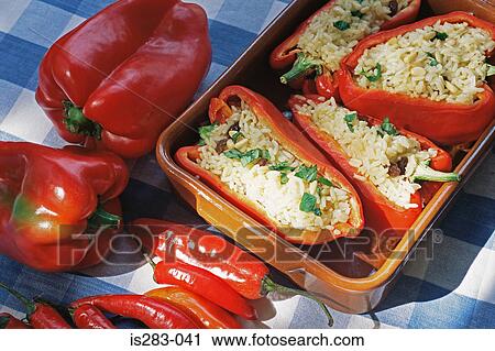 Stuffed peppers View Large Photo Image Stock Image - Stuffed peppers. Fotosearch