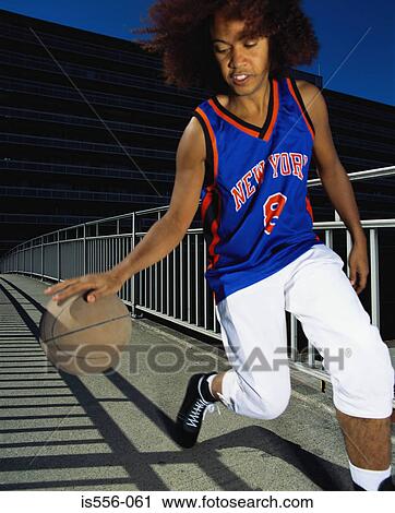 Stock Image - Basketball player. Fotosearch