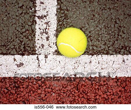 Tennis ball on line View Large Photo Image Stock Photograph - Tennis ball on line. Fotosearch