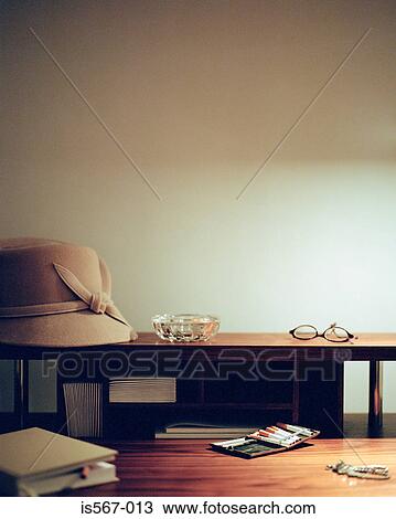 Feminine items on desk View Large Photo Image Stock Image - Feminine items on desk. Fotosearch