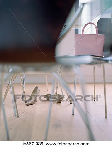 Pink handbag on chair View Large Photo Image Stock Photography - Pink handbag on chair. Fotosearch