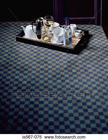 Tray on hotel carpet View Large Photo Image Stock Photography - Tray on hotel carpet. Fotosearch