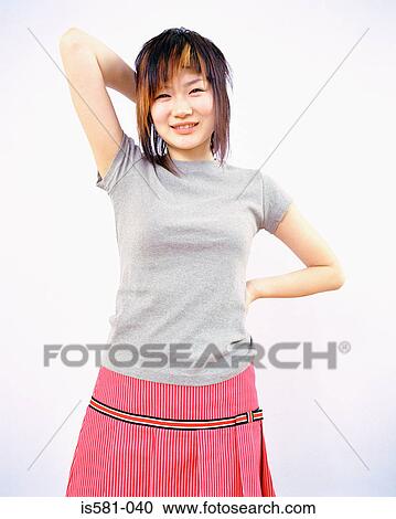 Shy woman View Large Photo Image Stock Image - Shy woman. Fotosearch