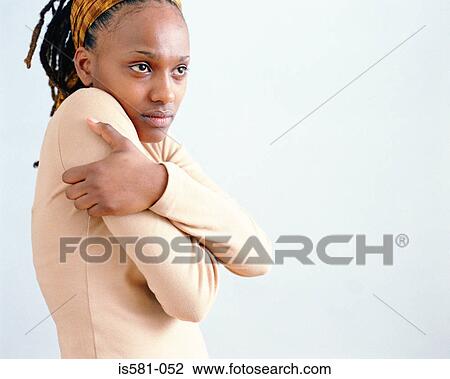 Shy woman View Large Photo Image Stock Image - Shy woman. Fotosearch