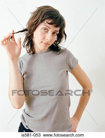 Thoughtful looking woman View Large Photo Image Stock Image - Thoughtful looking woman. Fotosearch