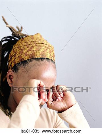 Stock Photography - Tired woman. Fotosearch