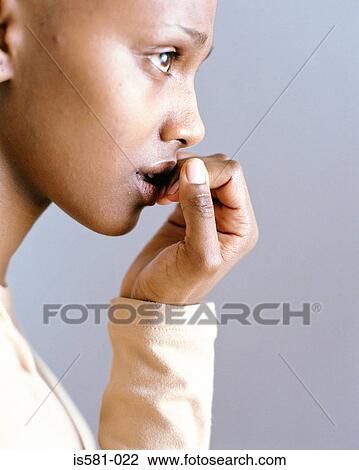 Worried looking woman View Large Photo Image Stock Image - Worried looking woman. Fotosearch