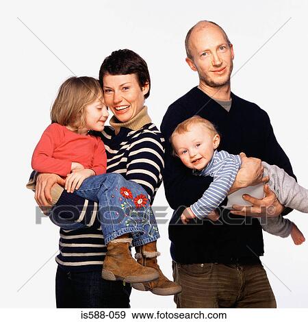 Stock Photo - Family portrait. Fotosearch