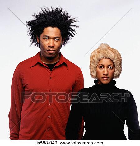 Portrait of stylish couple View Large Photo Image Stock Photo - Portrait of stylish couple. Fotosearch