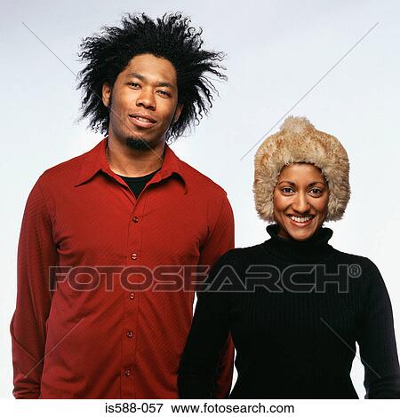 Portrait of stylish couple View Large Photo Image Stock Photo - Portrait of stylish couple. Fotosearch