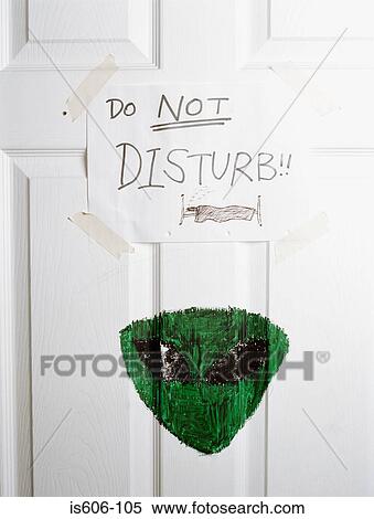 Do not disturb written on door View Large Photo Image Stock Photography - Do not disturb written on door. Fotosearch
