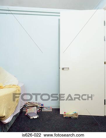 Stock Image - Retirement home bedroom. Fotosearch