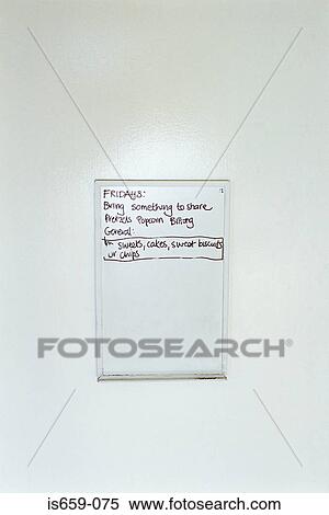 Stock Photography - Reminder on a whiteboard. Fotosearch