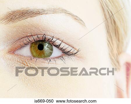 Stock Image - Close-up of woman's eye. Fotosearch