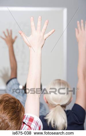 School children raising their hands View Large Photo Image Stock Photo - School children raising their hands. Fotosearch