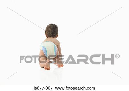 Stock Photo - Baby crawling away. Fotosearch