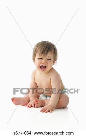 Picture - Baby crying. Fotosearch