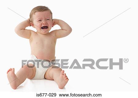 Baby crying View Large Photo Image Stock Photo - Baby crying. Fotosearch