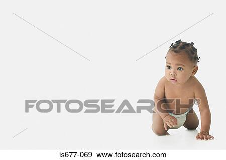 Stock Photo - Baby looking worried. Fotosearch