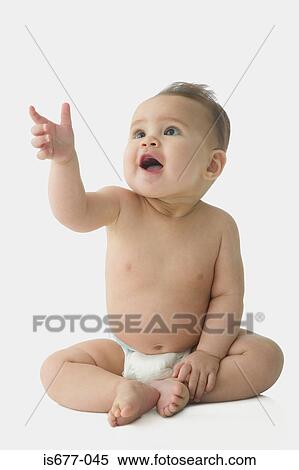 Baby pointing View Large Photo Image Stock Photography - Baby pointing. Fotosearch