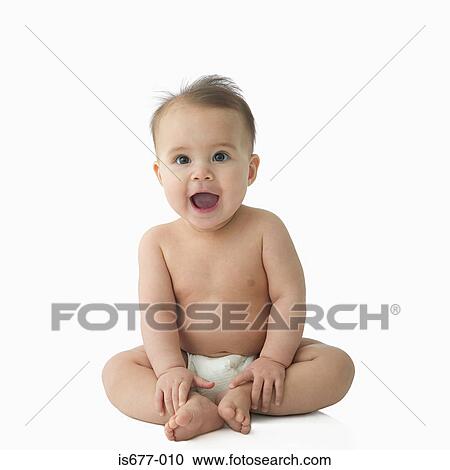 Stock Image - Baby shouting. Fotosearch