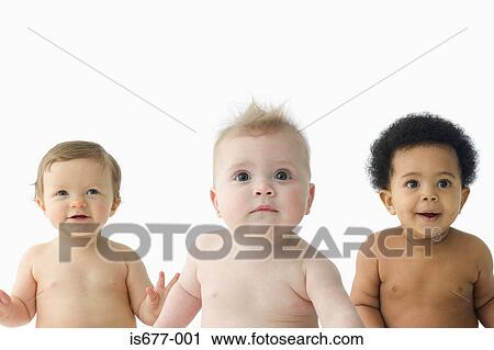 Three babies View Large Photo Image Stock Image - Three babies. Fotosearch