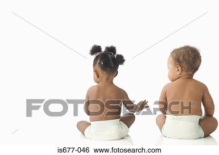 Two babies View Large Photo Image Stock Photograph - Two babies. Fotosearch