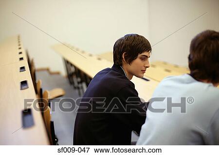 Stock Photo - Students in lecture theatre. Fotosearch