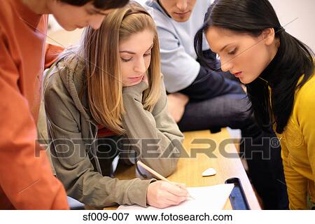 Young people studying View Large Photo Image Stock Photo - Young people studying. Fotosearch