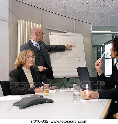 Business people in a presentation View Large Photo Image Stock Image - Business people in a presentation. Fotosearch
